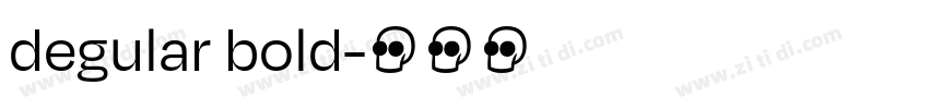 degular bold字体转换